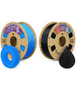 OVERTURE 3D Printer Filament 2kg, TPU Filament and PLA Filament Fit Most FDM 3D Printers, 1kg per Spool, Pack of 2,TPU Digital Blue+PLA Black