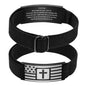 VNOX Personalized Religious Jewelry-Engraved Inspirational Christian Faith Bible Verse Quote Wristbands Elegant Link Bracelet Encouragement Gift,Cassic Watch Band Strap Design