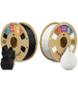 OVERTURE 3D Printer Filament 2kg, Matte PLA Filament and PLA Filament Fit Most FDM 3D Printers, 1kg per Spool, Pack of 2,Matte PLA Black+PLA White