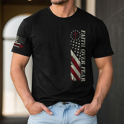 Faith Over Fear Shirt Men, Religious Shirts, Jesus Shirt, Christian Shirts for Men, Graphic Tees for Women