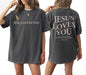 Oversized Tshirts for Women Christian Shirts Faith Over Fear Shirt Short Sleeve Jesus Tees Loose Casual Religious Tops