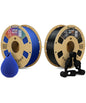 OVERTURE 3D Printer Filament 2kg, PLA Filament and PETG Filament Fit Most FDM 3D Printers, 1kg per Spool, Pack of 2, PLA Blue+PETG Black