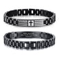 VNOX Personalized Religious Jewelry-Engraved Inspirational Christian Faith Bible Verse Quote Wristbands Elegant Link Bracelet Encouragement Gift,Cassic Watch Band Strap Design