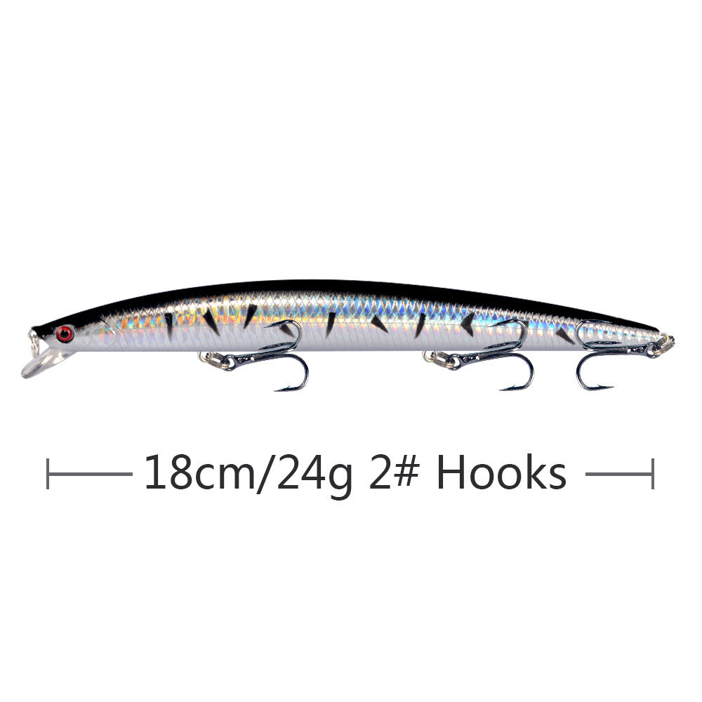 18cm 24g Large Sea Fishing Lure Mino Fishing Gear