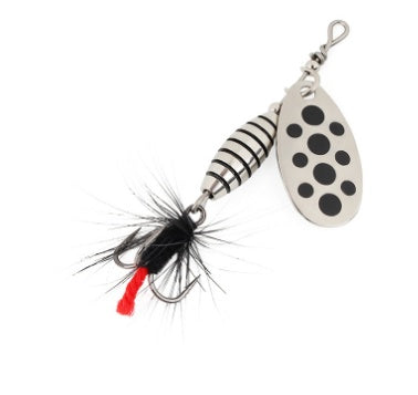 Hard Spinning Sequin Feather Bait High Carbon Steel Three-book Hook