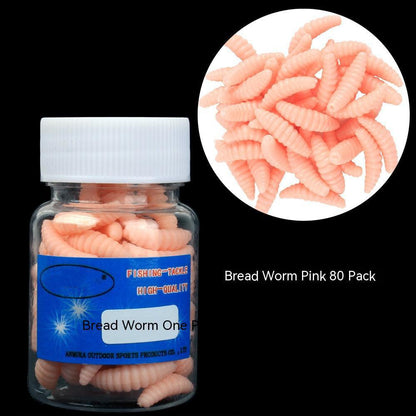Soft Bait Fake Worm Mealworm Earthworm Red Bottled Bionic Lure