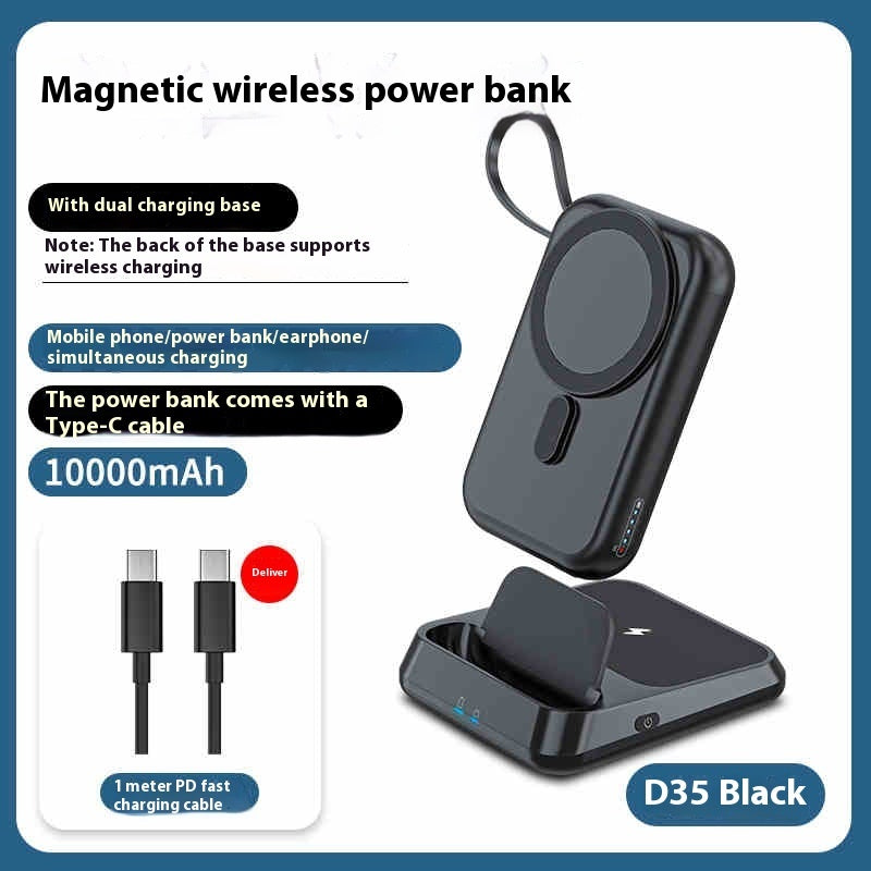 Ultra-thin Compact Portable Magnetic Wireless Power Bank