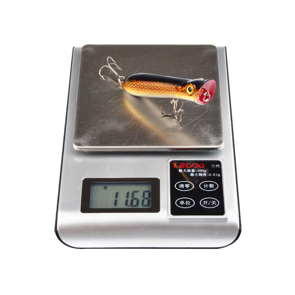 Popalua 8CM-12g black hook plastic fishing lure