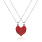 Creative Magnet Necklace Love Heart Broken Men And Women