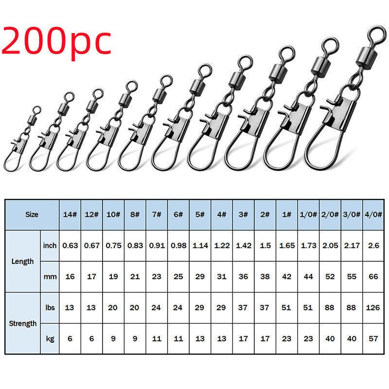 8-shaped Ring American Swivel B- Type Pin Quick Connector Lure Fishing Supplies Connection 8-word Ring