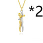 Hot Sale Affectionate Hug Necklace Couples Anniversary Valentine's Day  Gift Fashion Punk Street Style Pendant Necklace