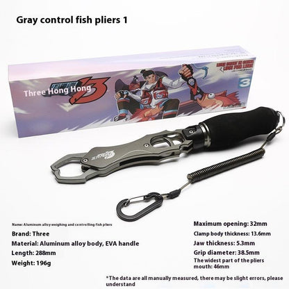 Multifunctional Fishing Apparatus Aluminum Alloy Giant Fish Tongs With Weighing Control