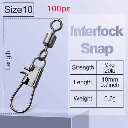 8-shaped Ring American Swivel B- Type Pin Quick Connector Lure Fishing Supplies Connection 8-word Ring