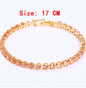 Cubic Zirconia Tennis Bracelets Iced Out Chain Crystal Bracelet Women Men Gold Bracelet Jewelry