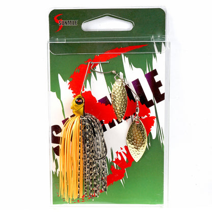 Rotating Composite Sequin Head Heavy Beard Guy Bionic Hard Bait Bass Hook