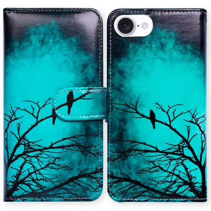 Case for iPhone 16e,Sunflower Bee Flip Phone Case Wallet Cover with Card Slot Holder Kickstand Case for iPhone 16e