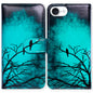 Case for iPhone 16e,Sunflower Bee Flip Phone Case Wallet Cover with Card Slot Holder Kickstand Case for iPhone 16e
