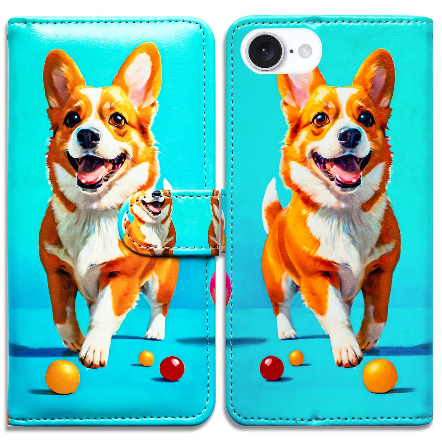 Case for iPhone 16e,Sunflower Bee Flip Phone Case Wallet Cover with Card Slot Holder Kickstand Case for iPhone 16e