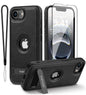 Magnetic for iPhone 16e Leather Case,Built-in Invisible Stand [Compatible with Magsafe] Protective Slim Kickstand Phone Cover Compatible with iPhone 16e (2025) 6.1" (Brown)