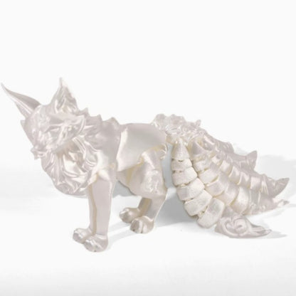 3d printing nine tail fox multi joint movable model hand made