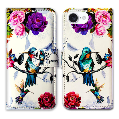 Case for iPhone 16e,Sunflower Bee Flip Phone Case Wallet Cover with Card Slot Holder Kickstand Case for iPhone 16e