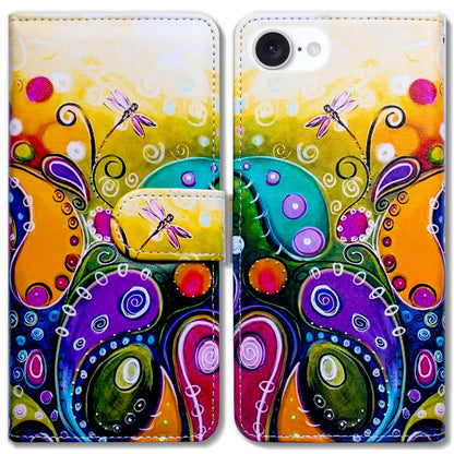 Case for iPhone 16e,Sunflower Bee Flip Phone Case Wallet Cover with Card Slot Holder Kickstand Case for iPhone 16e