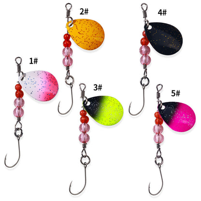 Sequin Single Hook Colorful Sequin Fish Bait
