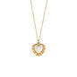 High-grade Love Light Luxury Pendant Jewelry Stainless Steel 18k Gold Plating Vintage Shell Love Necklace