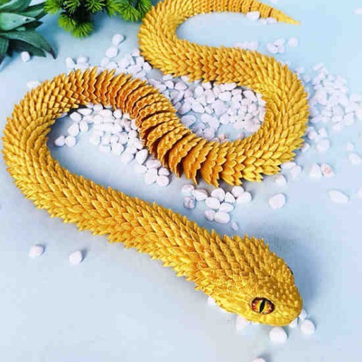 D Print Snake Toy Decoration Crafts