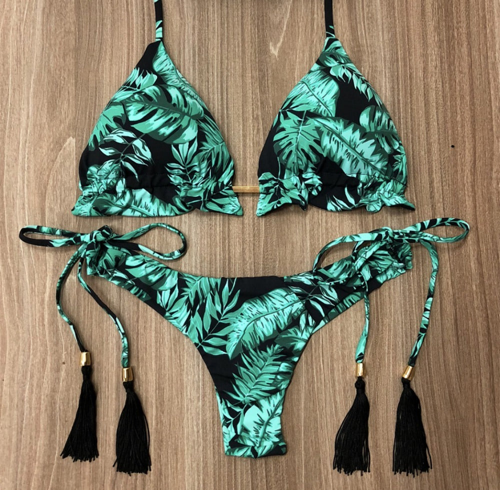 Floral print bikini