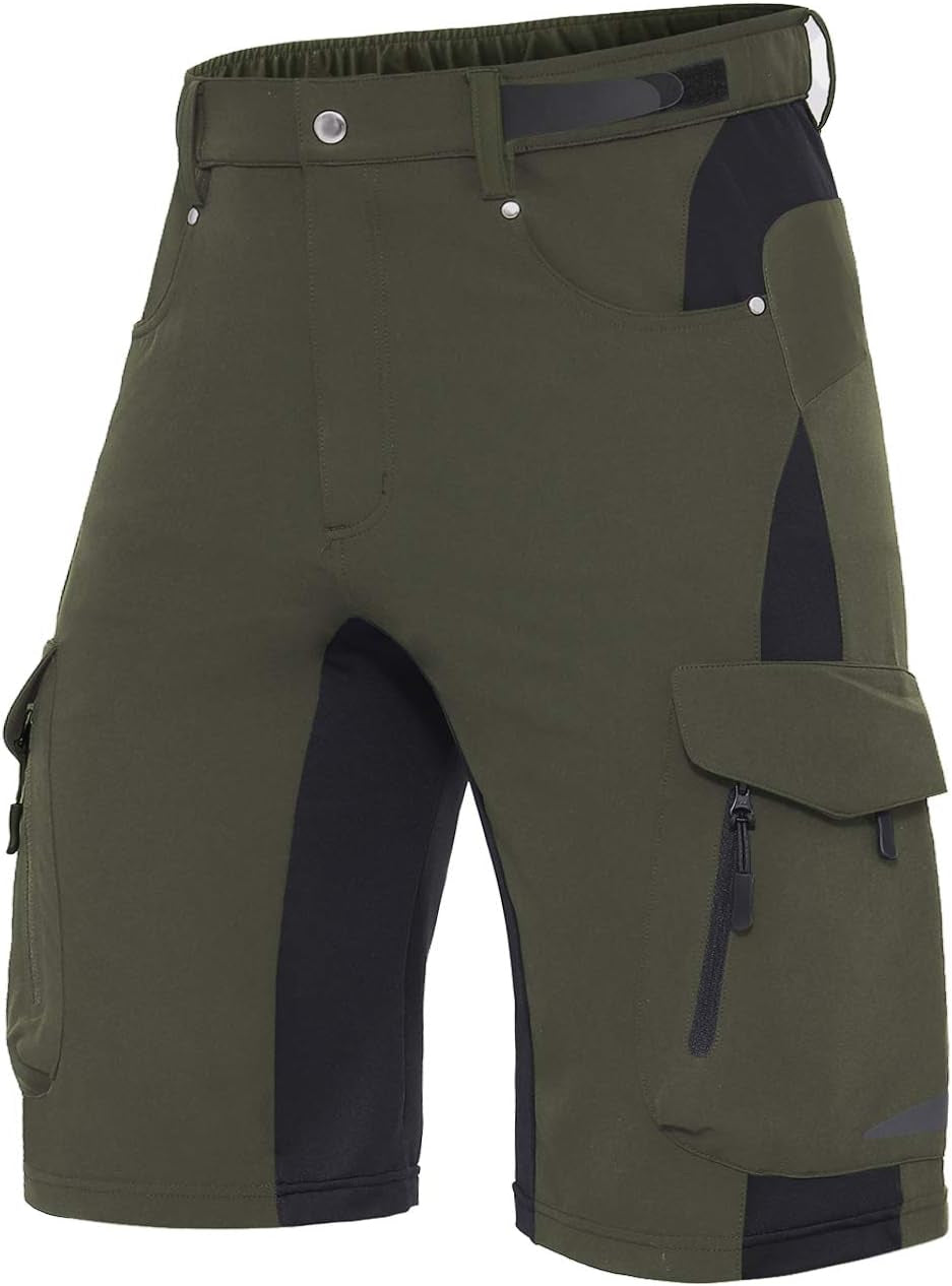XKTTAC Men'S Outdoor Quick Dry Lightweight Stretchy Shorts for Hiking, Tactical, Camping, Travel with 6 Pockets