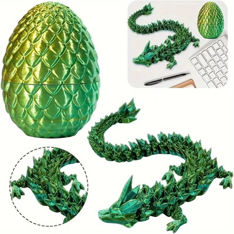 3D Printing Dragon Egg Divine Dragon Set