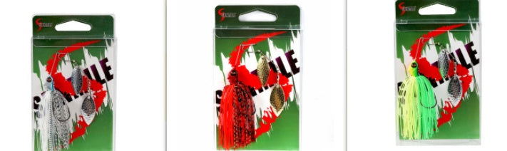 Rotating Composite Sequin Head Heavy Beard Guy Bionic Hard Bait Bass Hook