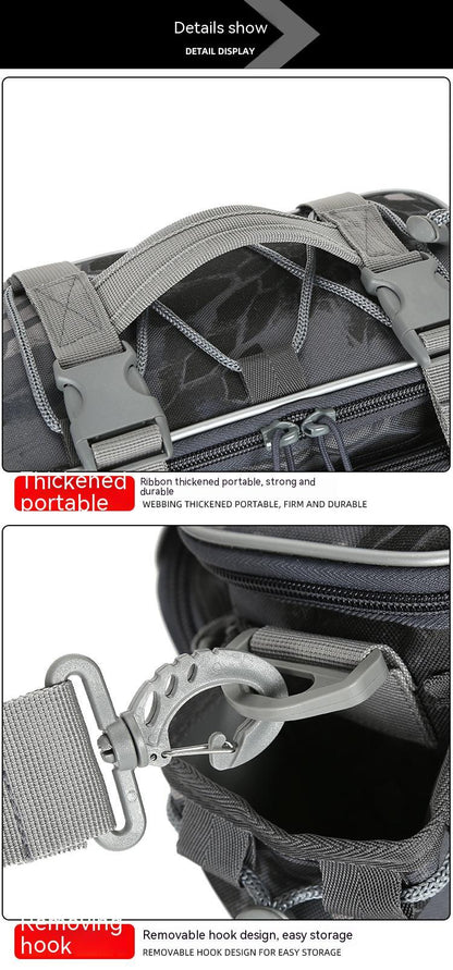 Multifunctional Waist Bag Crossbody Bag Large Capacity Fishing Rod Bag