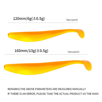 T-tail Two-color Bionic Soft Lure With Fishy Smell