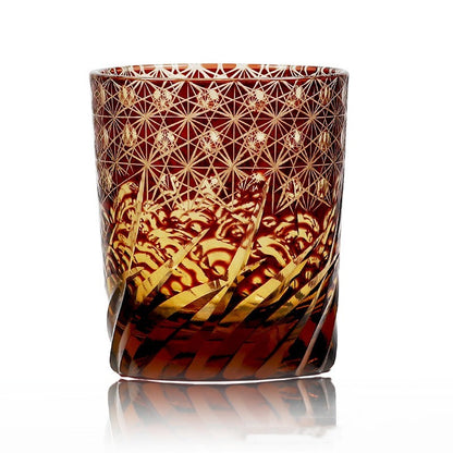 Carved Lead-free Crystal Glass Whisky Tumbler