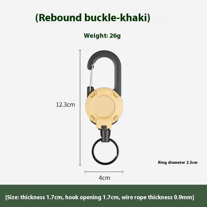Outdoor Camping Tactical Easy Pull Retractable Buckle