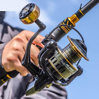 Full Metal Long Cast Spinning Wheel Fishing Line Tool