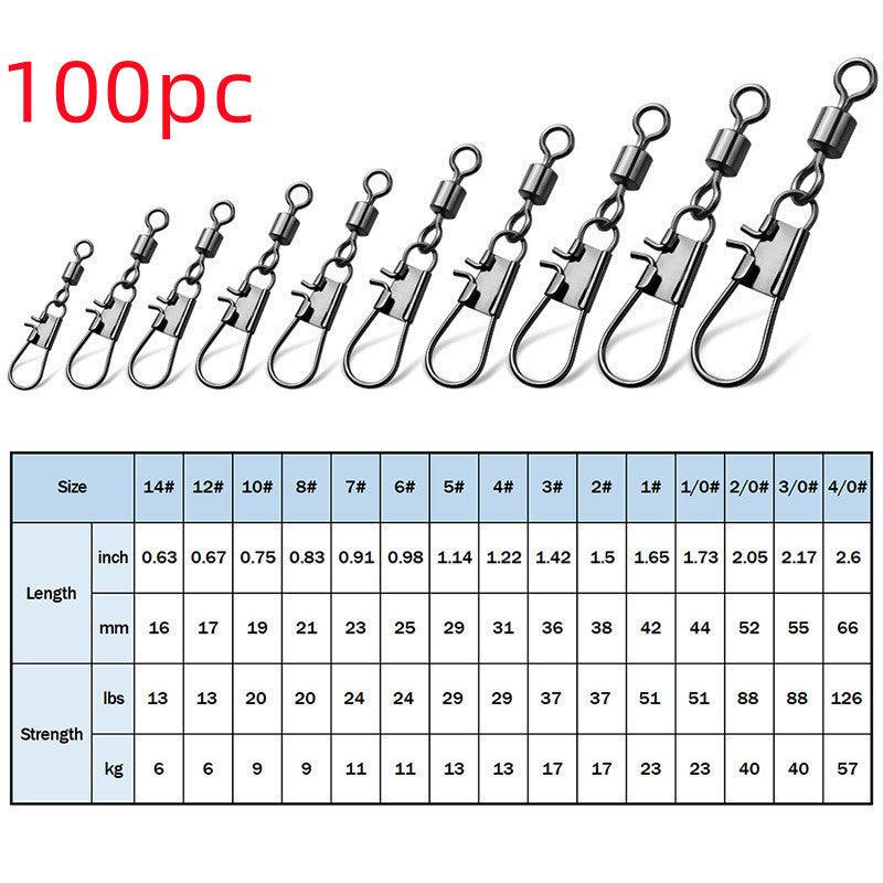 8-shaped Ring American Swivel B- Type Pin Quick Connector Lure Fishing Supplies Connection 8-word Ring