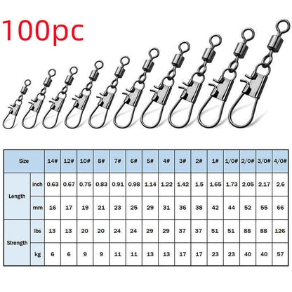 8-shaped Ring American Swivel B- Type Pin Quick Connector Lure Fishing Supplies Connection 8-word Ring
