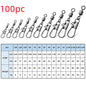 8-shaped Ring American Swivel B- Type Pin Quick Connector Lure Fishing Supplies Connection 8-word Ring