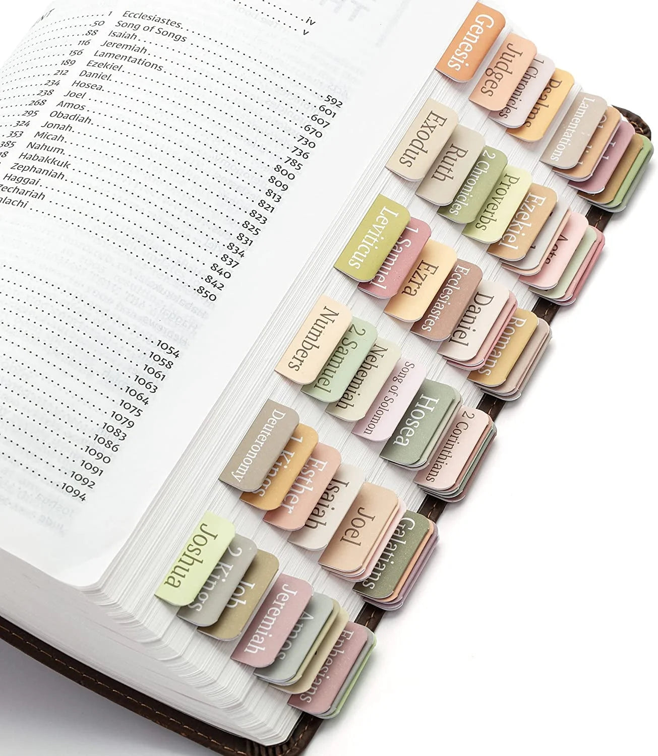Mr. Pen Self-Adhesive Boho Theme Laminated Index Tabs, Multicolor, 75 Count, 5 Pack