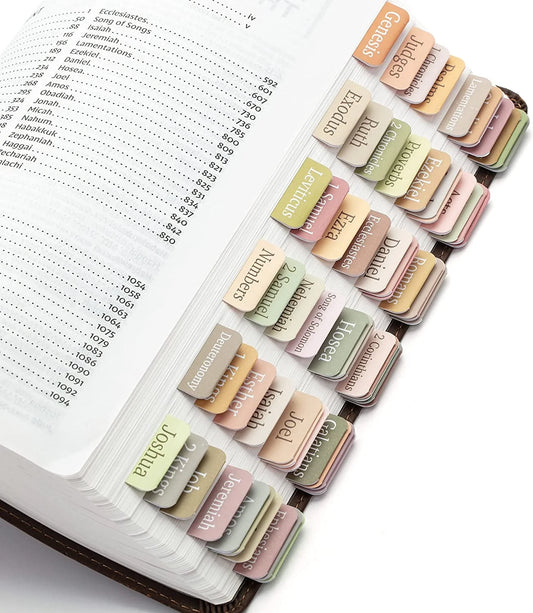 Mr. Pen Self-Adhesive Boho Theme Laminated Index Tabs, Multicolor, 75 Count, 5 Pack