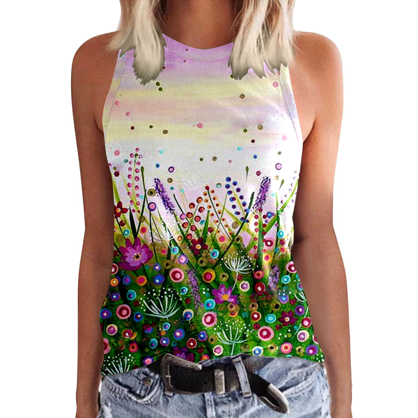 Creative 3D Digital Printed T-shirt Female