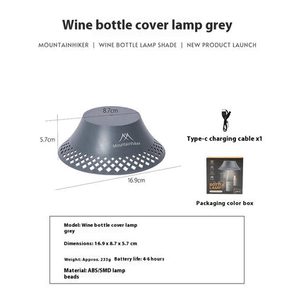 Wine Bottle Lampshade Outdoor Camping Lantern