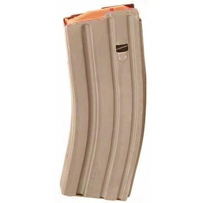 Asc Rifle Magazines Asc ASC AR Family Rifle Magazine Orange Follower Dark Earth Stainless Steel 223 Remington 30 Round