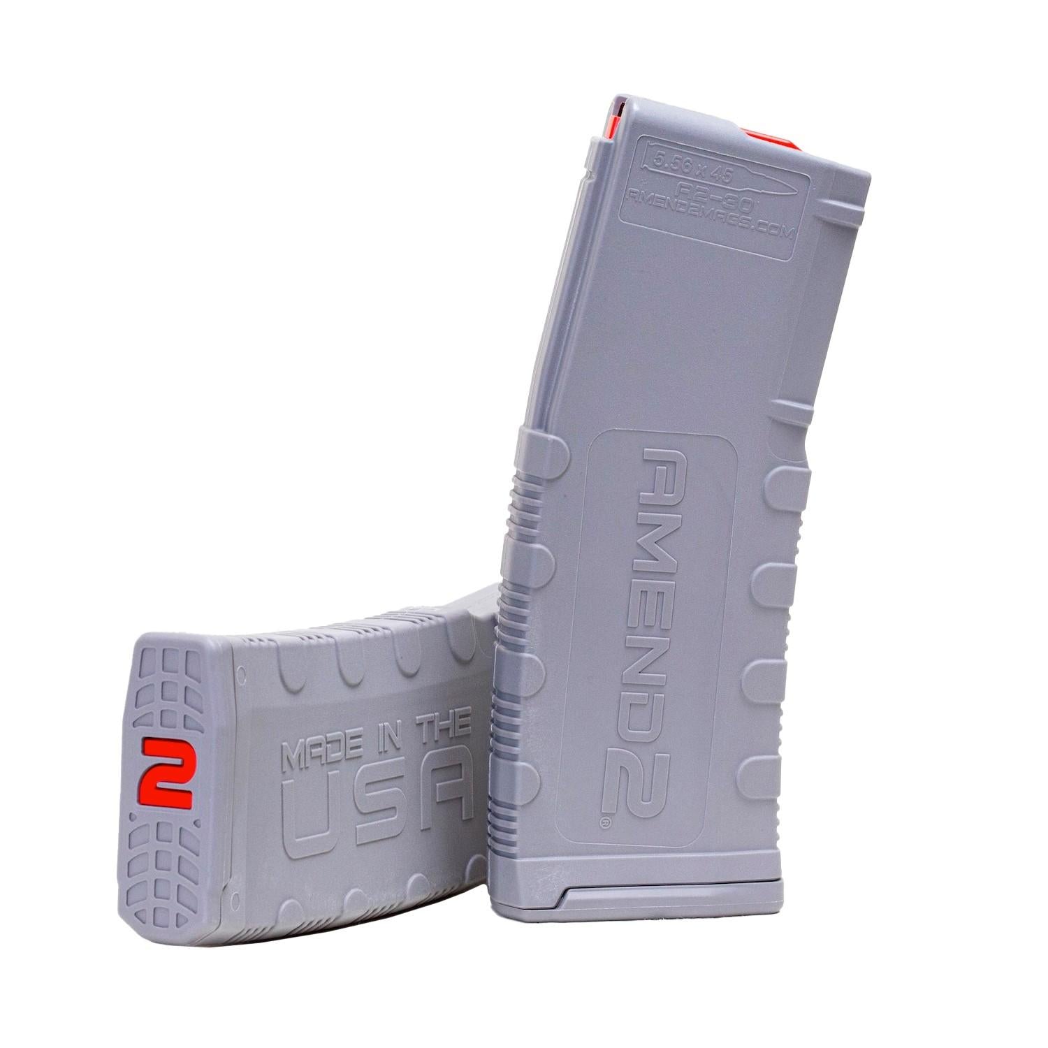 Amend2 Rifle Magazines Amend2 AR-15 Magazine Grey 223 Rem/5.56mm 30 Round