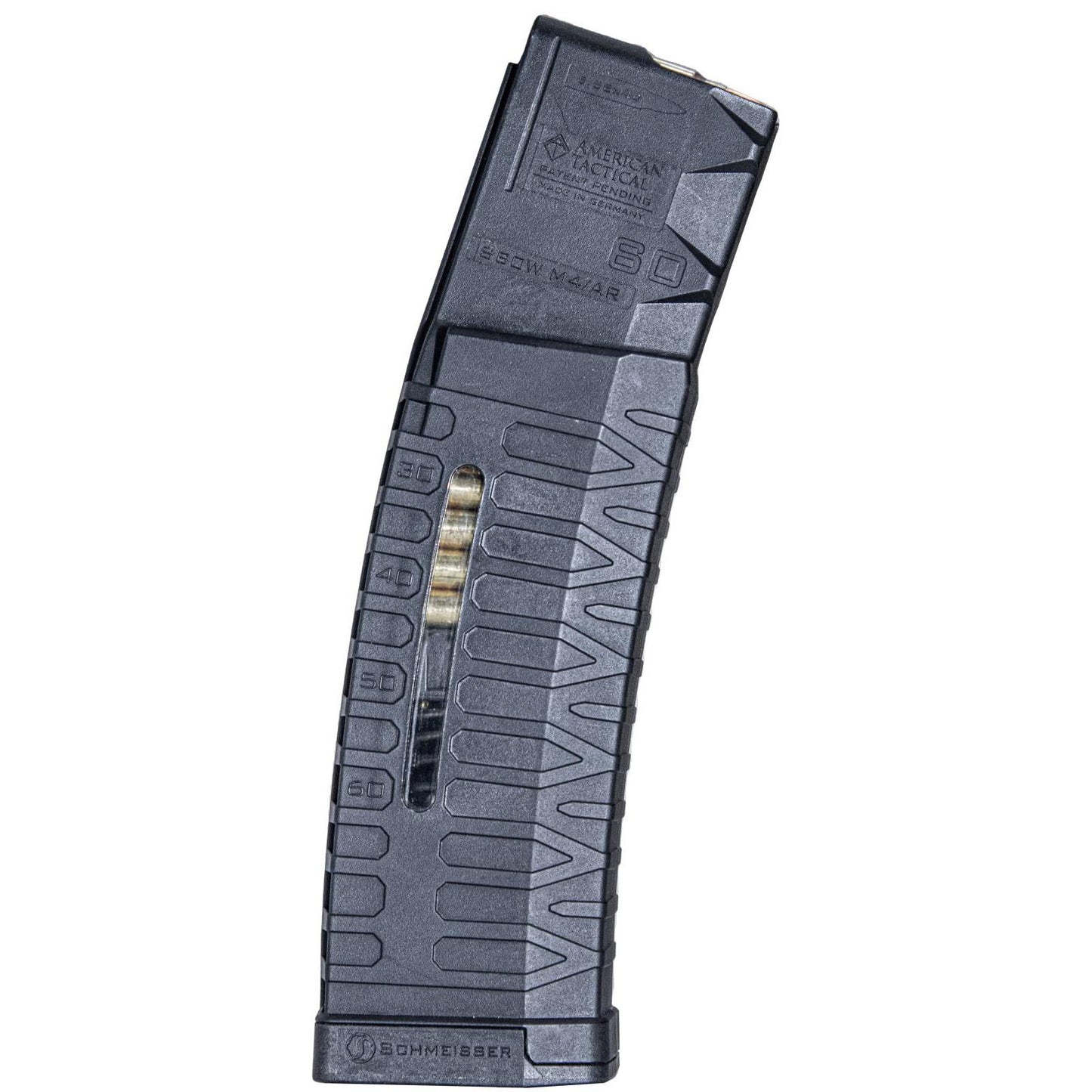 American Tactical Inc-ATI Rifle Magazines American Tactical Inc-ATI ATI Schmeisser S60 AR15 Rifle Magazine Window G2 MLE 5.56/223 cal 60/rd