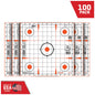 Allen Paper Targets Allen EZ Aim Paper Targets 12" Peel Away Grid Orange and White 100 Pack