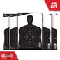 Allen Paper Targets Allen EZ Aim Paper SiLeft Handouette Target 12x18 Black & White 25/ct
